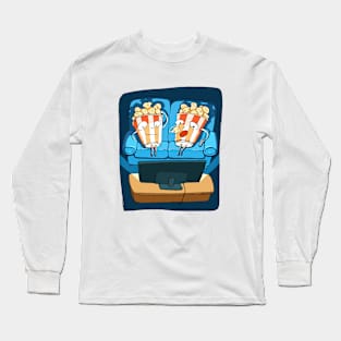 TV and Popcorn Long Sleeve T-Shirt